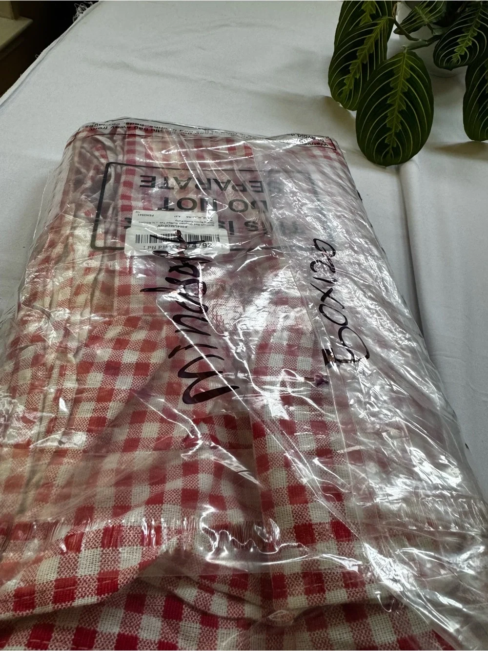Red Gingham Ruffle Tablecloth - Home Dining